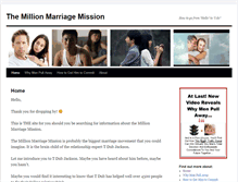 Tablet Screenshot of millionmarriagemission.net